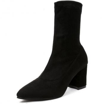 Bottes noires à talons hauts pour dames