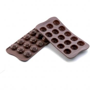 Silicone Chocolate Mold SCG13 Rose Brown 2.8 x 1.8cm