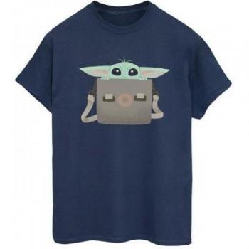 Disney The Mandalorian Grogu Luggage T‑Shirt – White