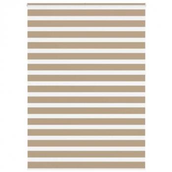 Sandbraunes Zebrarollo 155x230 cm von vidaXL