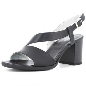 Leather Noir High Heel Sandals for Women – Size 5