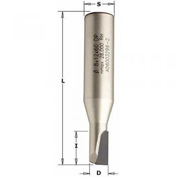 Fresa tagliente diritto CMT 141.060.61 Z1 S=12x40 D=6x8x65 dx