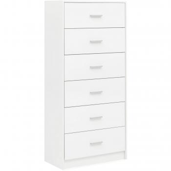 Design Sideboard WL5.863 Weiß Hochglanz 60x130x30 cm