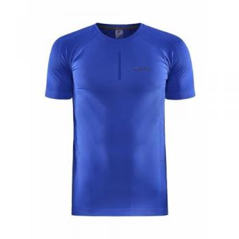 Camiseta Craft de Manga Corta Azul S para Hombre