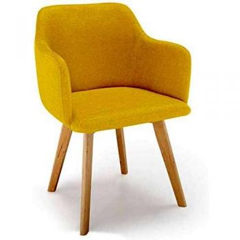 Chaise Menzzo Jaune Style Scandinave