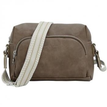 J JONES JENNIFER JONES Stilvolle Schultertasche mit gewebtem Gurt