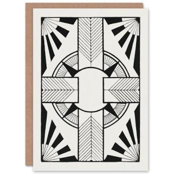 White Circle‑Cross Card Ornament – Samuel J. De Mesquita, Artery8