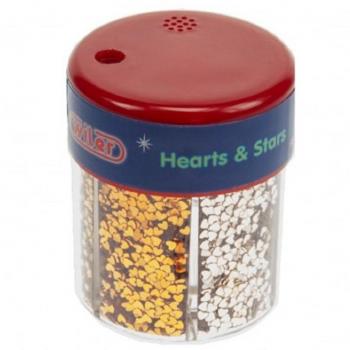 Barattolo Glitter cuori e stelle