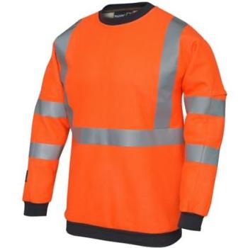 Pegdev ARC‑Shield Men’s Flame‑Retardant Hi‑Vis Hoodie – Orange, Medium