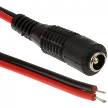 5 x 2.5mm DC Pigtail Power Socket to Bare Ends 0.3m
