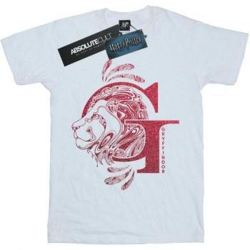 T-shirt Bianca con Glitter Gryffindor per Ragazze 12-13 – Harry Potter