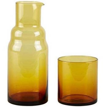 Villa Amber Jug & Glass Ensemble