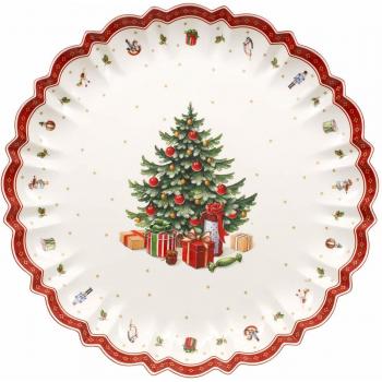 Villeroy & Boch Premium Porcelain Toy's Delight Bowl, White/Red