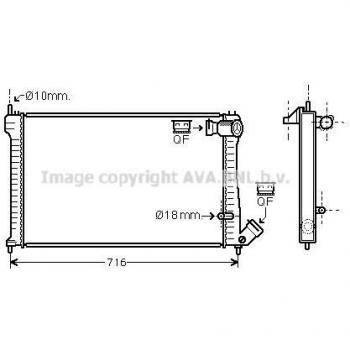 Engine Radiator CNA2102 by Ava Quality Cooling