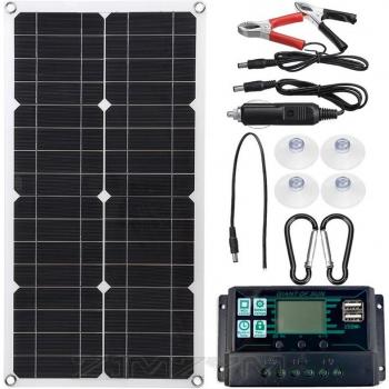 250W Solar Power Kit with USB Charging Ports