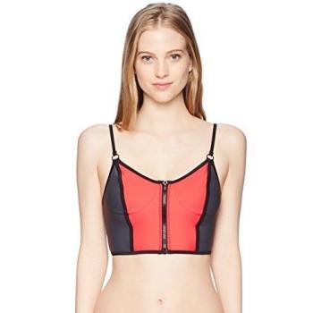 GMJ Crop Bikini Top Volcom – Electric Coral