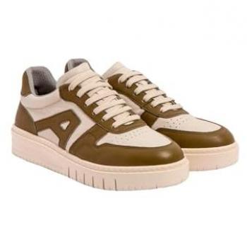 Baskets Plat en Cuir Nappa