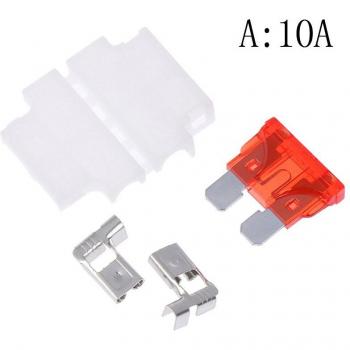 5 Set Auto Blade Fuse Holder with 4 Fuses (3A, 5A, 7.5A, 10A)