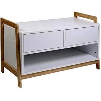 Meuble de rangement AltoBuy en bois et laqué blanc, modèle Tarnby