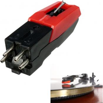 Aguja para tocadiscos LP con cartucho cerámico