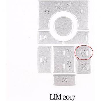 9PCS Alloy Interior Button Overlay Stickers for Land Rover Range Rover Sport