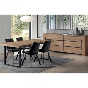 Ensemble Buffet + Table 230cm NILLA Aspect Bois