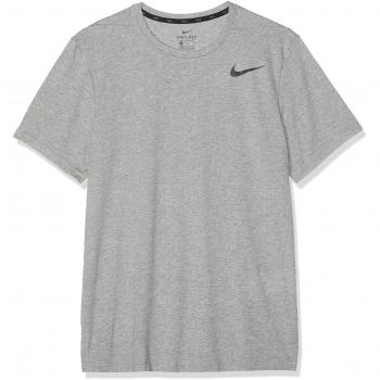 Nike Football Baseball Maglia Uomo a Maniche Corti Nero Grigio M