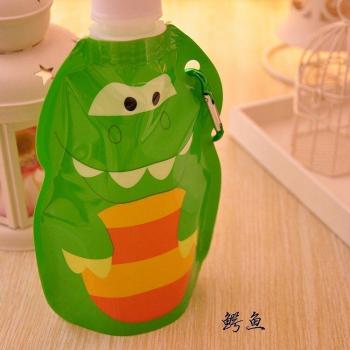 Kids Safe 360ml Foldable Cartoon Water Feeding Bottle