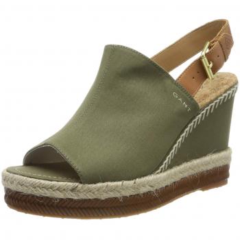 GANT FOOTWEAR San Diego, Sandali con Plateau Donna, Beige Chiaro G80, 36 EU