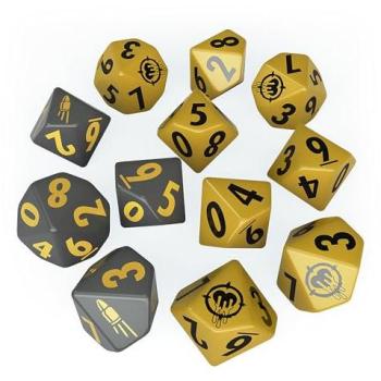 Fallout Operatorkarten: 12 gravierte Würfel, offiziell lizenziertes Tabletop‑Set