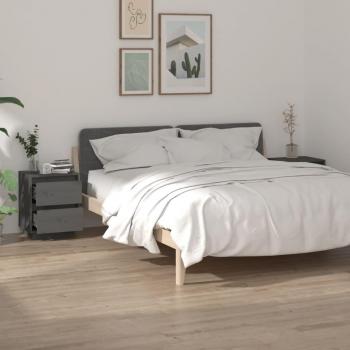 Mesa Cabeceira Pino Mácio VidaXL 2pcs 40x35x50
