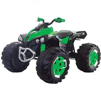 Quad Green 12V per Bambini: Velocità Doppia, Retromarcia e Luci LED