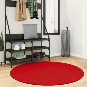 VidaXL Teppich OVIEDO Rund Teppich Rot Ø 120 cm