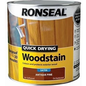 Ronseal Quick Drying Woodstain Satin Antique Pine 2.5 litre
