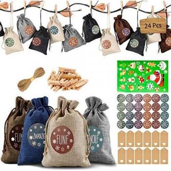 Sacchetto Iuta Lino per Matrimonio – 24 pezzi