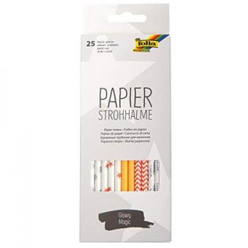 Eco Glow Straws – 20 cm, 25 Count (FOLIA 12595)