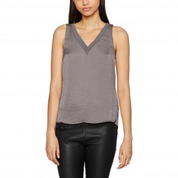 VILA CLOTHES Virustic S/l Simple Top, Camiseta sin Mangas para Mujer, Gris, Talla X-Small