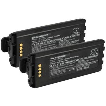 Vhbw 2x Batterie Icom BP-288 pour talkie-walkie (2350mAh, 7,4V)