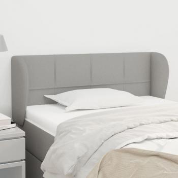 VidaXL Elegantes Kopfteil mit Ohren Hellgrau