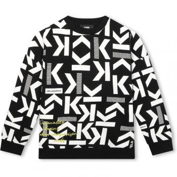 Sweat-shirt noir pour garçon 14A Karl Lagerfeld Kids