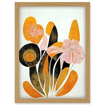 Light Oak Autumn Boho Flower Frame