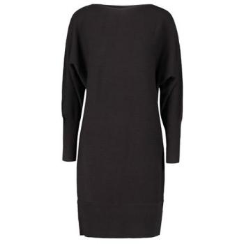 Zero A-Linien-Strickkleid mit U-Boot Ausschnitt, Größe 36, schwarz