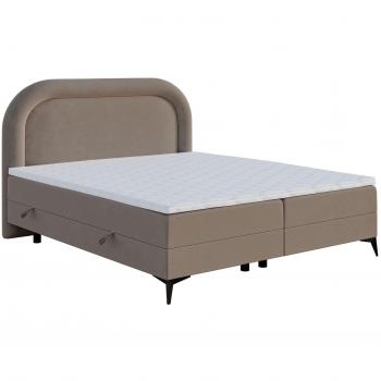Lit continental beige 160x200 cm