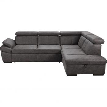 Ecksofa Salerno von EXXPO – Luxus‑Kunstleder Funktionssofa mit Sitzkomfort 77 cm, wahlweise als Bett