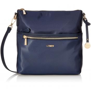 L.CREDI Damen Alena Blaue Umhängetasche, 6x26x26 cm