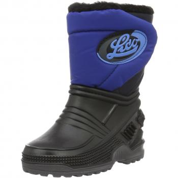 Lico TERRA Kinder Gummistiefel, Schwarz/Blau, 28 EU