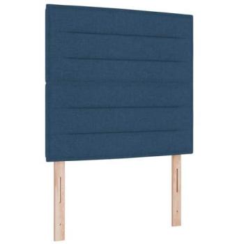 Tête de lit lumineux bleu 80 cm, bande LED, tissu Vidaxl