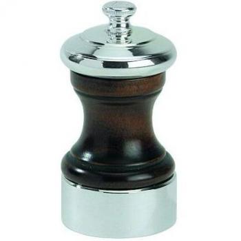 Pimienta Mill Peugeot Palace: Elegante Diseño Plateado con Carcasa de Madera Marrón