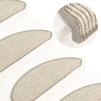 VidaXL Alfombrilla Autoadhesiva de Escalera 15 uds Plateado 56x17x3 cm