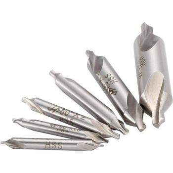 Forets centraux HSS Angle 60° – Kit multi‑diamètre 1,0‑5 mm (5 pièces)